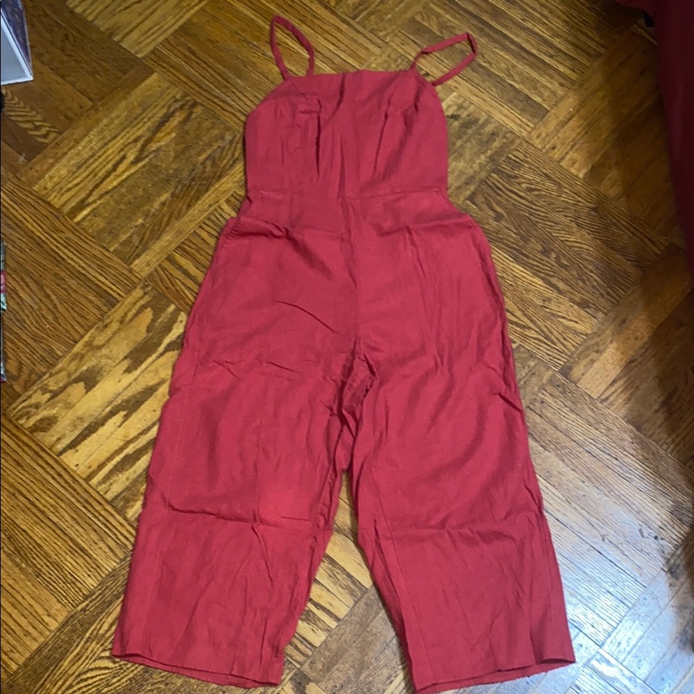 Old Navy Red Jumpsuit